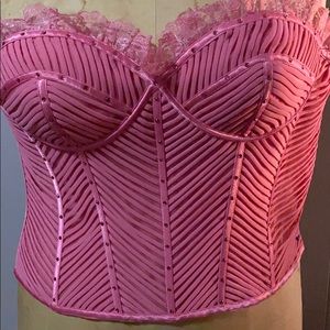 Pink bustier